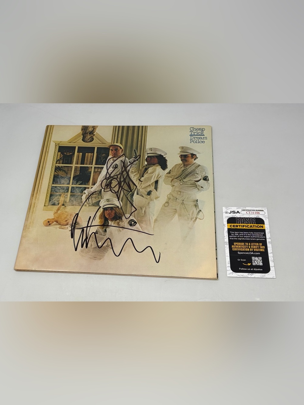 Cheap Trick signed Dream Police Album JSA COA
